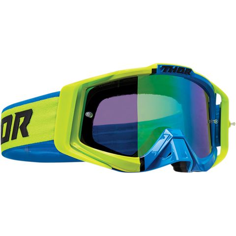 GOGGLES S25 THOR MX SNIPER PRO DIVIDE LIME BLUE