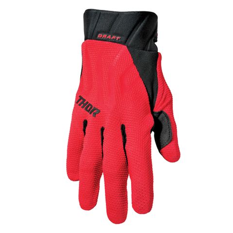 THOR DRAFT GLOVE RED/BLACK