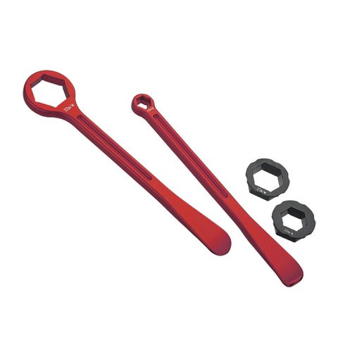 COMBO AXLE TIRE WRENCH LEVER SET EURO KIT 32MM 27MM 22MM AXLES10MM 13MM AXLE ADJUST AND RIM LOCK NUT