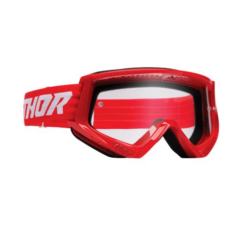 GOGGLES S25 THOR MX COMBAT RACER RED/WHITE