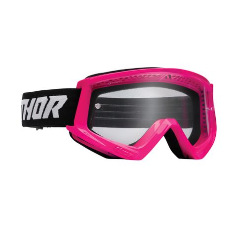 GOGGLES S26 THOR MX YOUTH COMBAT FLURO PINK/BLACK