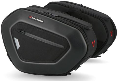 SW MOTECH PRO BLAZE HIGH SADDLEBAGS PRO1680D BALLISTIC NYLON BLACK IN PAIRS