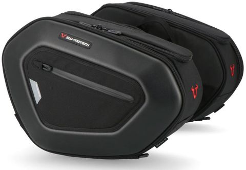 PRO BLAZE HIGH SADDLEBAGS SW MOTECH PRO1680D BALLISTIC NYLON BLACK IN PAIRS