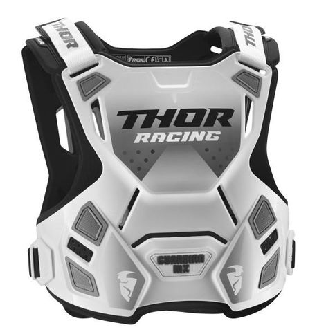 THOR GUARDIAN ROOST CHEST PROTECTOR WHITE/BLK