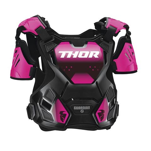 THOR MX CHEST PROTECTOR GUARDIAN WOMENS ONE SIZE 85-95CM CHEST BLACK/PINK