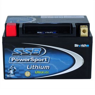 MOTORCYCLE AND POWERSPORTS BATTERY LITHIUM ION 12V 290CCA BY SSB LIGHTWEIGHT LITHIUM ION PHOSPHATE