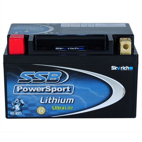 MOTORCYCLE AND POWERSPORTS BATTERY LITHIUM ION 12V 290CCA BY SSB LIGHTWEIGHT LITHIUM ION PHOSPHATE