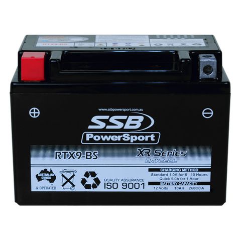 YTX9-BS SSB Powersport MF Motorcycle Battery - Superstart Batteries