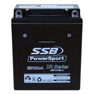 MOTORCYCLE AND POWERSPORTS BATTERY (YB12A-A) AGM 12V 12AH 250CCA BY SSB HIGH PERFORMANCE