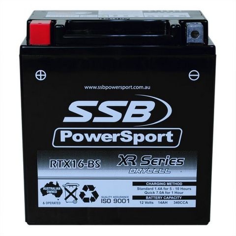 Q-Batteries Motorcycle Battery YTX9-BS-QB. 8Ah - 120A(EN) 12V.  (150x87x105mm) - VT BATTERIES