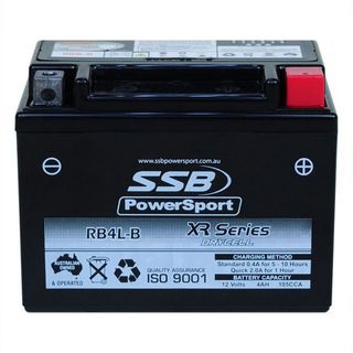 MOTORCYCLE AND POWERSPORTS BATTERY (YB4L-B) AGM 12V 4AH 105CCA BY SSB HIGH PERFORMANCE