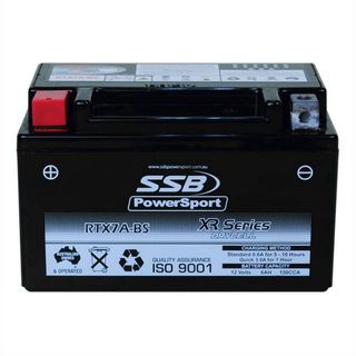 MOTORCYCLE AND POWERSPORTS BATTERY (YTX7A-BS) AGM 12V 6AH 150CCA BY SSB HIGH PERFORMANCE