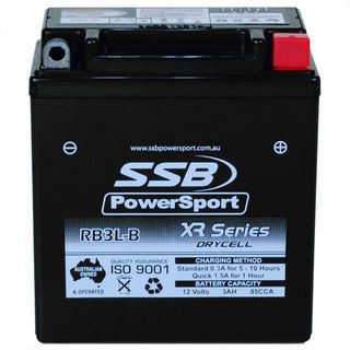 MOTORCYCLE AND POWERSPORTS BATTERY (YB3L-B) AGM 12V 3AH 85CCA BY SSB HIGH PERFORMANCE