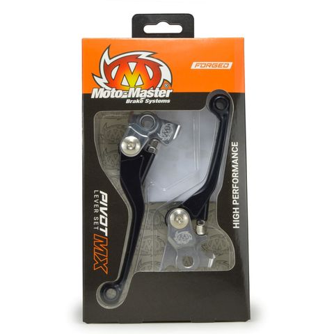 MOTO MASTER MX PIVOT LEVER SET BLACK KAWASAKI KX250F 21-ON KX250X 21-ON KX450F 19-ON KX450X 21-ON