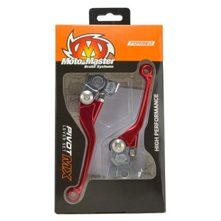 MOTO MASTER MX PIVOT LEVER SET RED GAS GAS HUSQVARNA (BREMBO OR MAGURA CALIPER) KTM