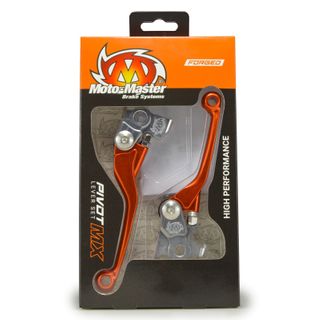 MOTO MASTER MX PIVOT LEVER SET ORANGE GAS GAS HUSQVARNA (BREMBO OR MAGURA CALIPER) KTM