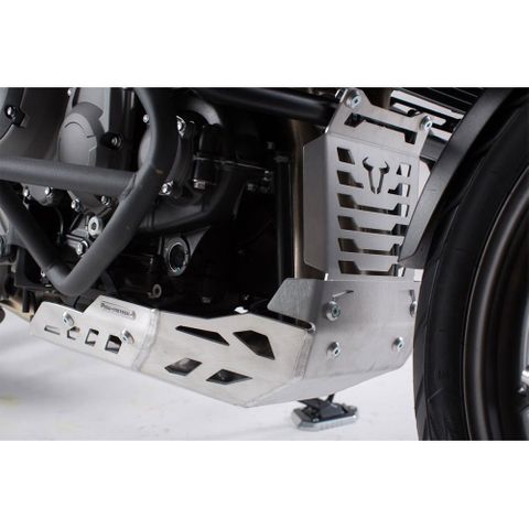 BASH PLATE SW MOTECH SILVER TRIUMPH TIGER 120 EXPLORER TIGER 1200 XC XCA XCX XR XRT XRX