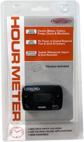 VIBRATION HOUR METER ACTIVATED FOR GENERATORS DIESEL ENGINES TRAILERS AND MORE