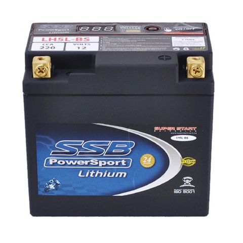 MOTORCYCLE AND POWERSPORTS BATTERY 12V 220CCA SSB HIGH PERFORMANCE LITHIUM ION