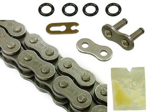 CHAIN 520 - 120 LINK KMC HEAVY DUTY SEALED LUBRICATION KMC SEALED CHAIN WORK OPTIMALLY O RING GOLD