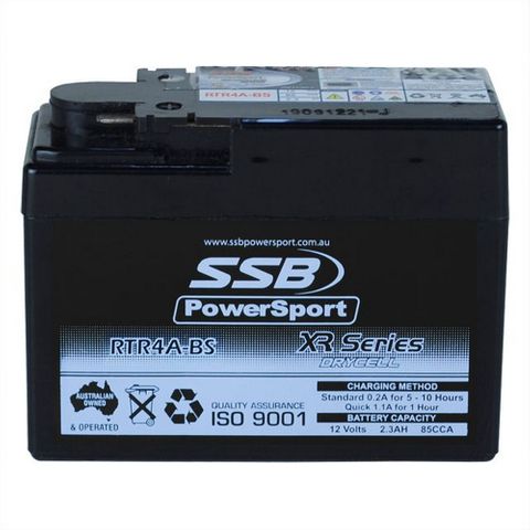 MOTORCYCLE BATTERY SSB HIGH PERFORMANCE AGM 12V