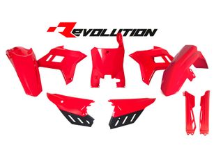 PLASTICS KIT RTECH 6 PIECE REVOLUTION RED HONDA CRF250R 22-ON CRF450R 21-ON