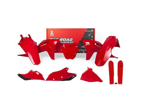 PLASTICS KIT RTECH 6 PIECE RED GAS GAS EX250F EX300 EX350F EX450F MC125 MC250F MC350F MC450F 21-23