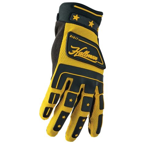 THOR HALLMAN GLOVE DIGIT BLACK/YELLOW