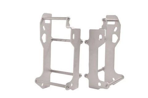 RADIATOR GUARDS CROSSPRO SILVER KAWASAKI KLX450R 08-17 KX450F 06-08