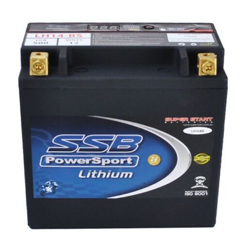 MOTORCYCLE AND POWERSPORTS BATTERY LITHIUM ION 12V 500CCA BY SSB LIGHTWEIGHT LITHIUM ION PHOSPHATE