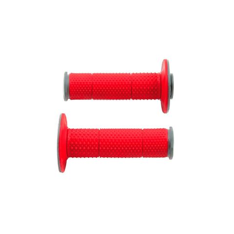 HANDLEBAR GRIPS RTECH EXTRA SOFT FULL DIAMOND RED