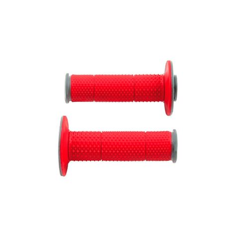 HANDLEBAR GRIPS RTECH EXTRA SOFT FULL DIAMOND RED