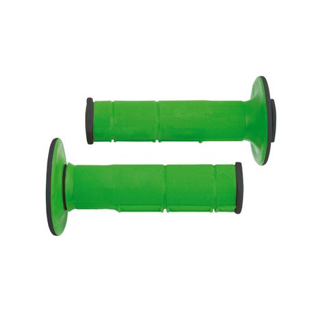 HANDLEBAR GRIPS RTECH SOFT GRIPS DUAL COMPOUND GREEN