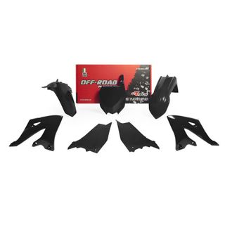 PLASTICS KIT RTECH 5 PIECE BLACK YAMAHA YZ125 22-ON YZ125X 23-ON YZ250 22-ON YZ250X 23-ON