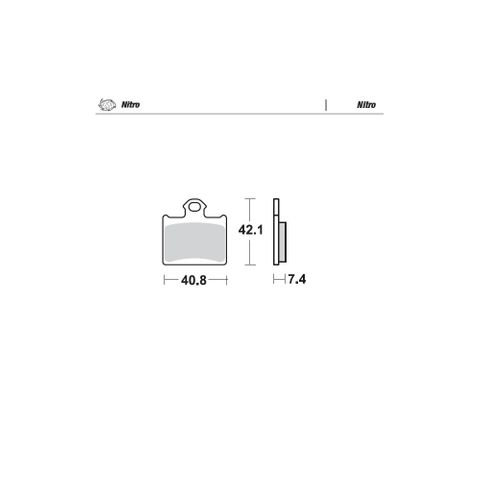 BRAKE PADS REAR MOTO MASTER NITRO FOR HUSQVARNA KTM FREERIDE