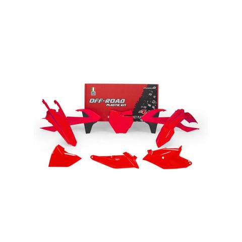 PLASTICS KIT RTECH 6 PIECE RED GAS GAS MC85 21-ON