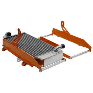 ALUMINUM RADIATOR GUARD CROSSPRO LIGHT ORANGE WITHOUT FAN