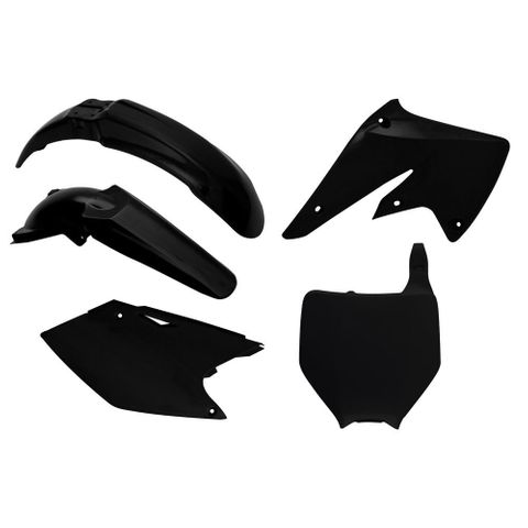 PLASTICS KIT RTECH 5 PIECE BLACK KAWASAKI KX250F 04-05