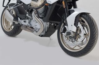 BASH PLATE SW MOTECH BLACK MOTO-GUZZI V100 MANDELLO 22-ON