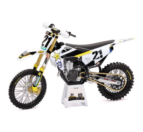 MODEL DIRT BIKE HUSQVARNA FC450 1:12 SCALE BY NEW RAY FACTORY RACING ROCKSTAR ENERGY JASON ANDERSON