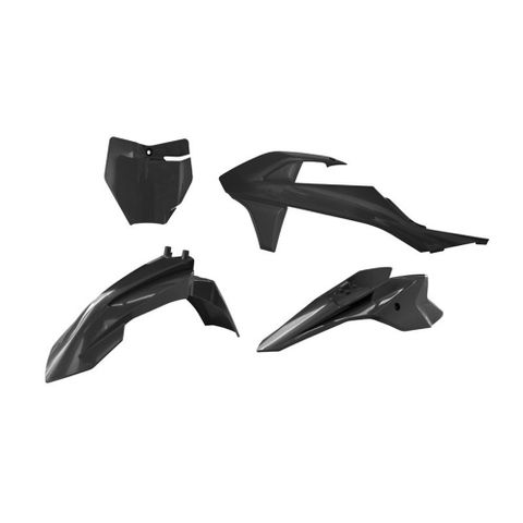 PLASTICS KIT RTECH 4 PIECE BLACK GAS GAS MC50 MC-E-3 MC-E-5 KTM 50SX SX-E-3 SX-E-5