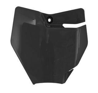 NUMBER PLATE RTECH BLACK GAS GAS MC50 MC-E KTM 50SX SX-E