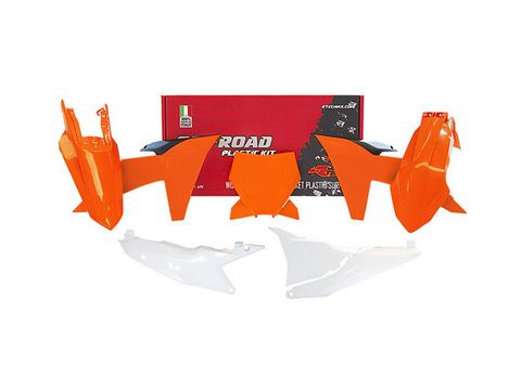 PLASTICS KIT RTECH 6 PIECE ORANGE BLACK KTM SX XC SX-F XC XCF-W EXC
