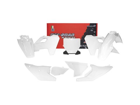 PLASTICS KIT RTECH 7 PIECE WHITE HUSQVARNA TC FC FS FX TX