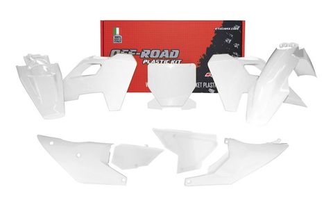 PLASTICS KIT RTECH 7 PIECE WHITE HUSQVARNA TC FC FS FX TX