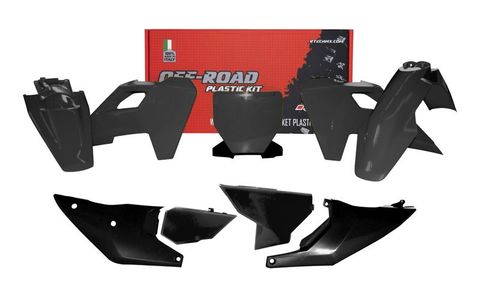 PLASTICS KIT RTECH INCLUDES FRONTFENDER, REAR FENDER, SIDEPANELS, AIR BOX COVER & FRONT NUMBER PLATE