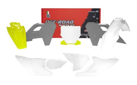 PLASTICS KIT RTECH INCLUDES FRONTFENDER, REAR FENDER, SIDEPANELS, AIR BOX COVER & FRONT NUMBER PLATE