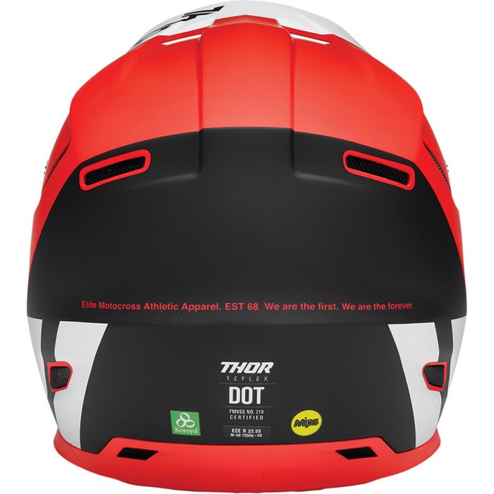 THOR REFLEX CUBE HELMET RD/BK