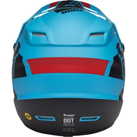 THOR SECTOR SPLIT YOUTH HELMET BLUE BLACK