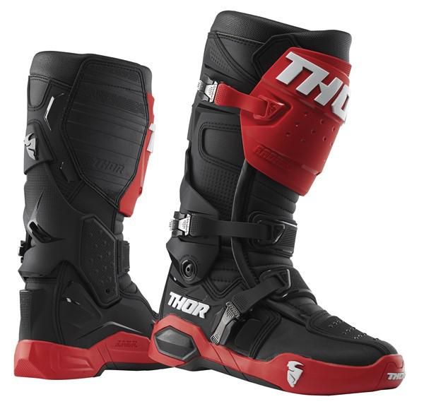 THOR RADIAL BOOTS RED BLACK